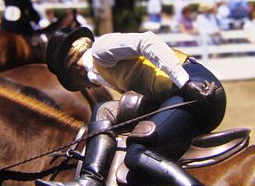 position of legs on side-saddle